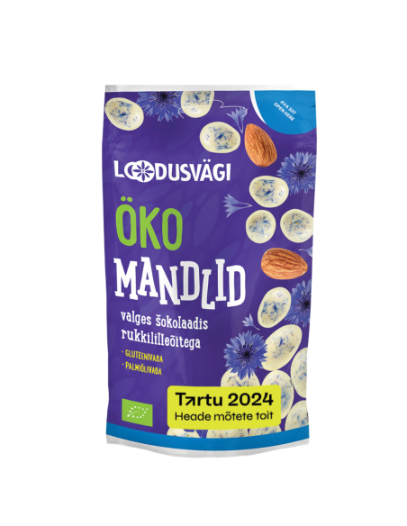 Loodusvägi ÖKO näks mandlid valges šokolaadis 50g AT-BIO-402