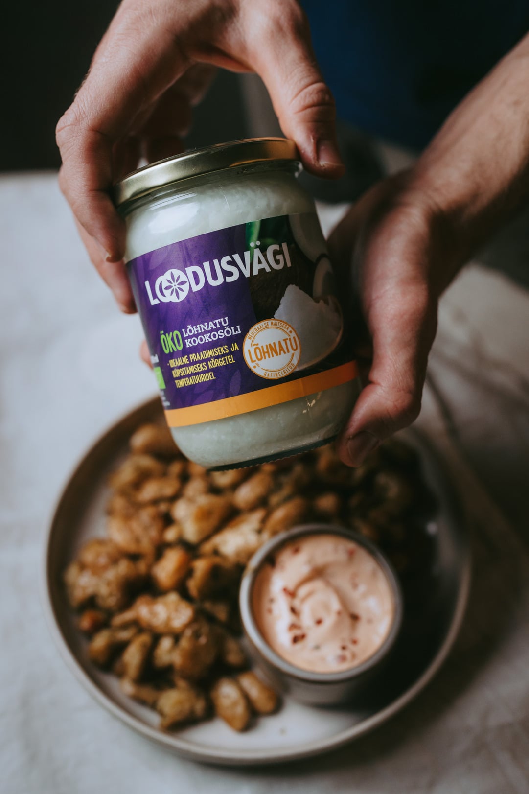 Kookosõlis röstitud krõbedad võioad 